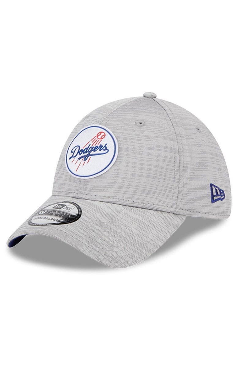 New Era Men's New Era  Gray Los Angeles Dodgers 2023 Clubhouse 39THIRTY Flex Hat, Main, color, 