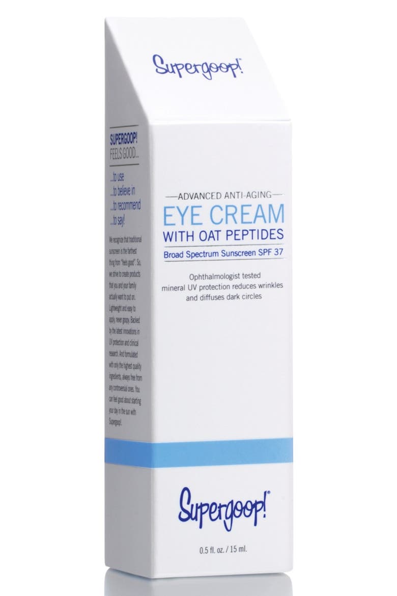 Supergoop! Advanced Anti-Aging Eye Cream SPF 37, Alternate, color, NO COLOR