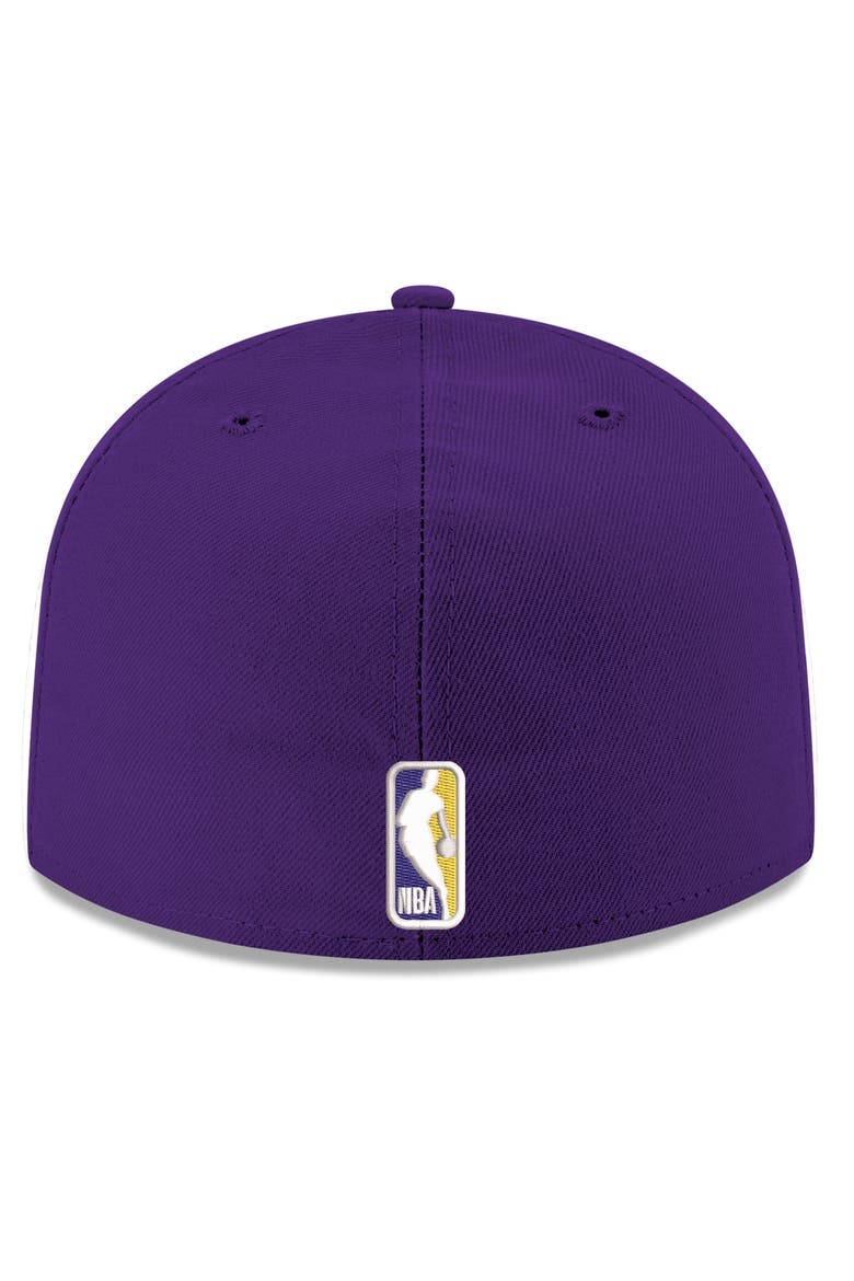 Men's New Era  Purple Los Angeles Lakers Team 59FIFTY Fitted Hat, Alternate, color, Purple
