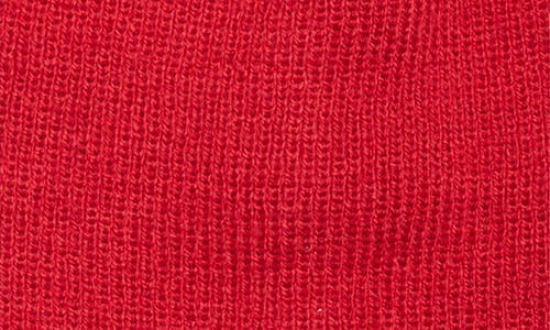 Tommy Hilfiger Ghost Embroidered Patch Knit Cuff Beanie In Red