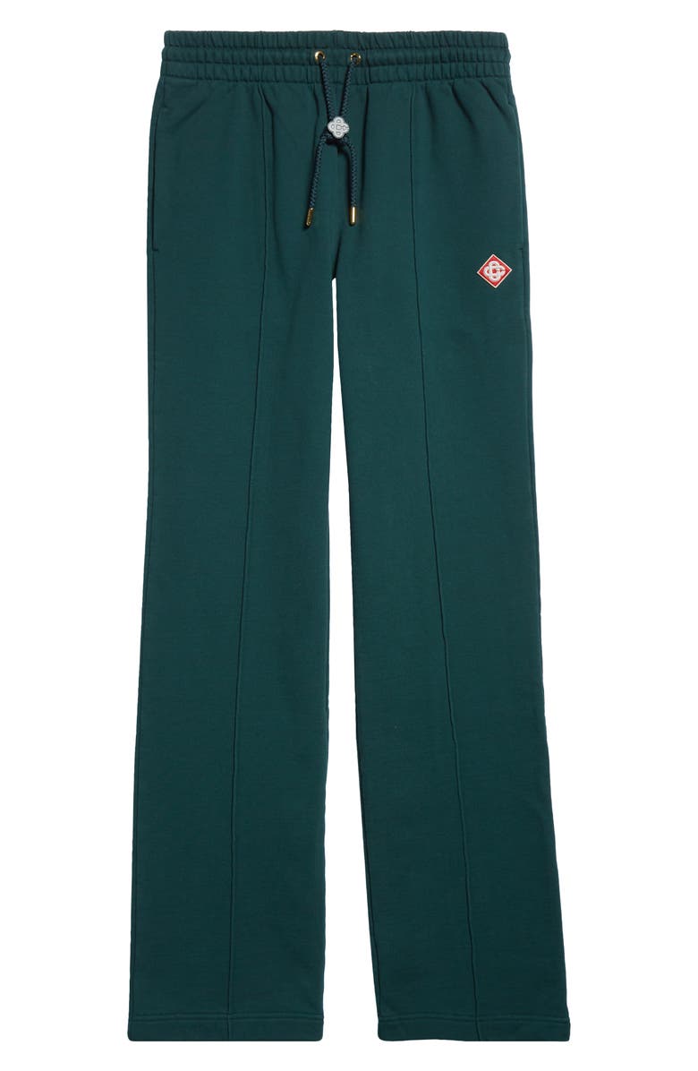 Casablanca Embroidered Diamond Logo Patch Track Pants, Alternate, color, Green