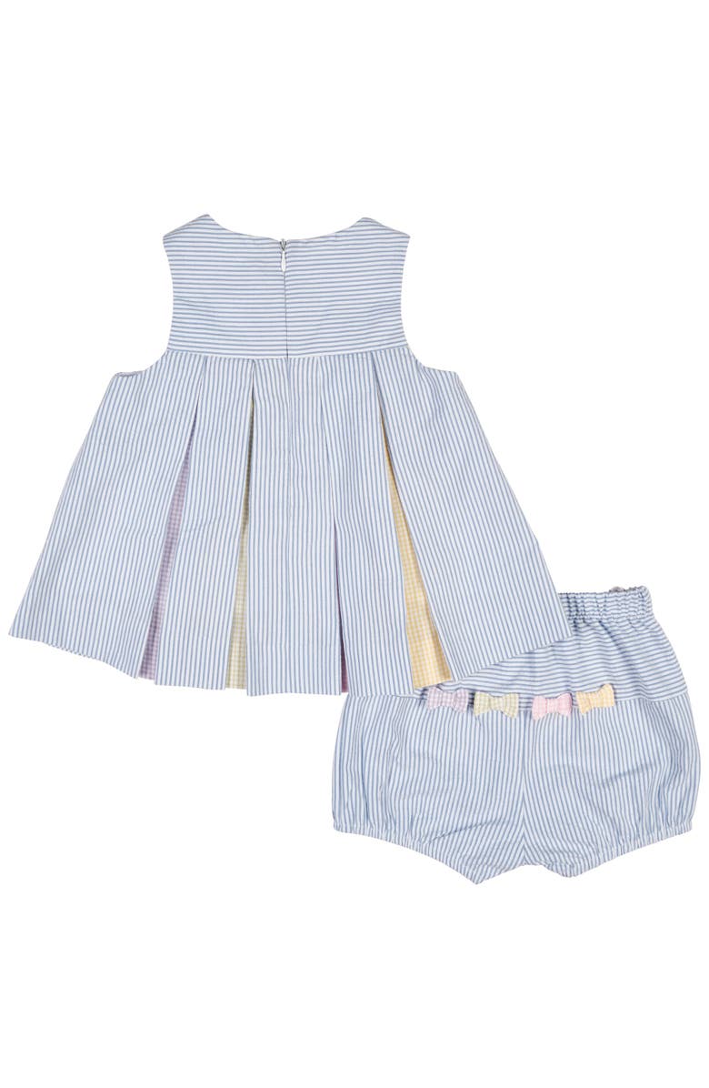 Florence Eiseman Multicolor Seersucker Dress & Bloomer, Alternate, color, Multi