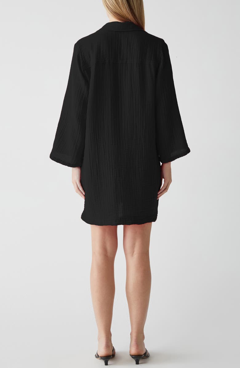 Michael Stars Long Sleeve Gauze Tunic Dress, Alternate, color, 