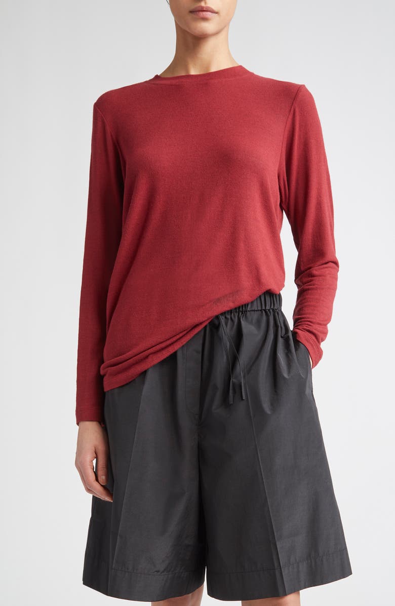 GIA STUDIOS Amir Long Sleeve Viscose Blend T-Shirt, Main, color,
