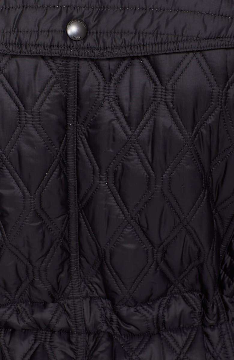 Burberry Brit 'Bosdale' Quilted Coat with Detachable Hood, Alternate, color, 