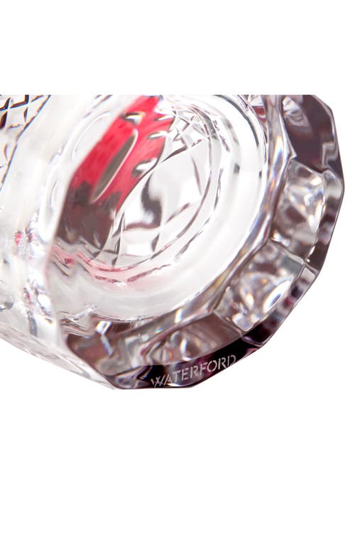 Waterford Lismore Red Crystal Cocktail Shaker In Red