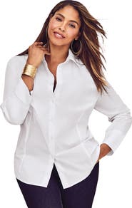 Jessica London Stretch Poplin Shirt