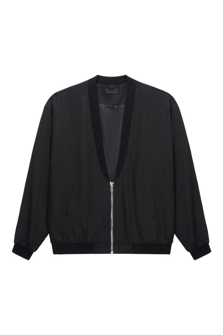 Leonard Flag Graphic Bomber Jacket, Main, color, BLACK AMERICAN FLAG