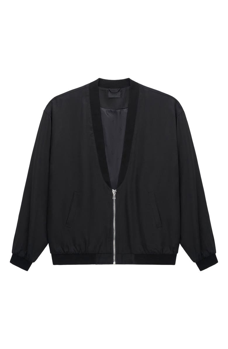 RtA Leonard Flag Graphic Bomber Jacket, Main, color, Black American Flag