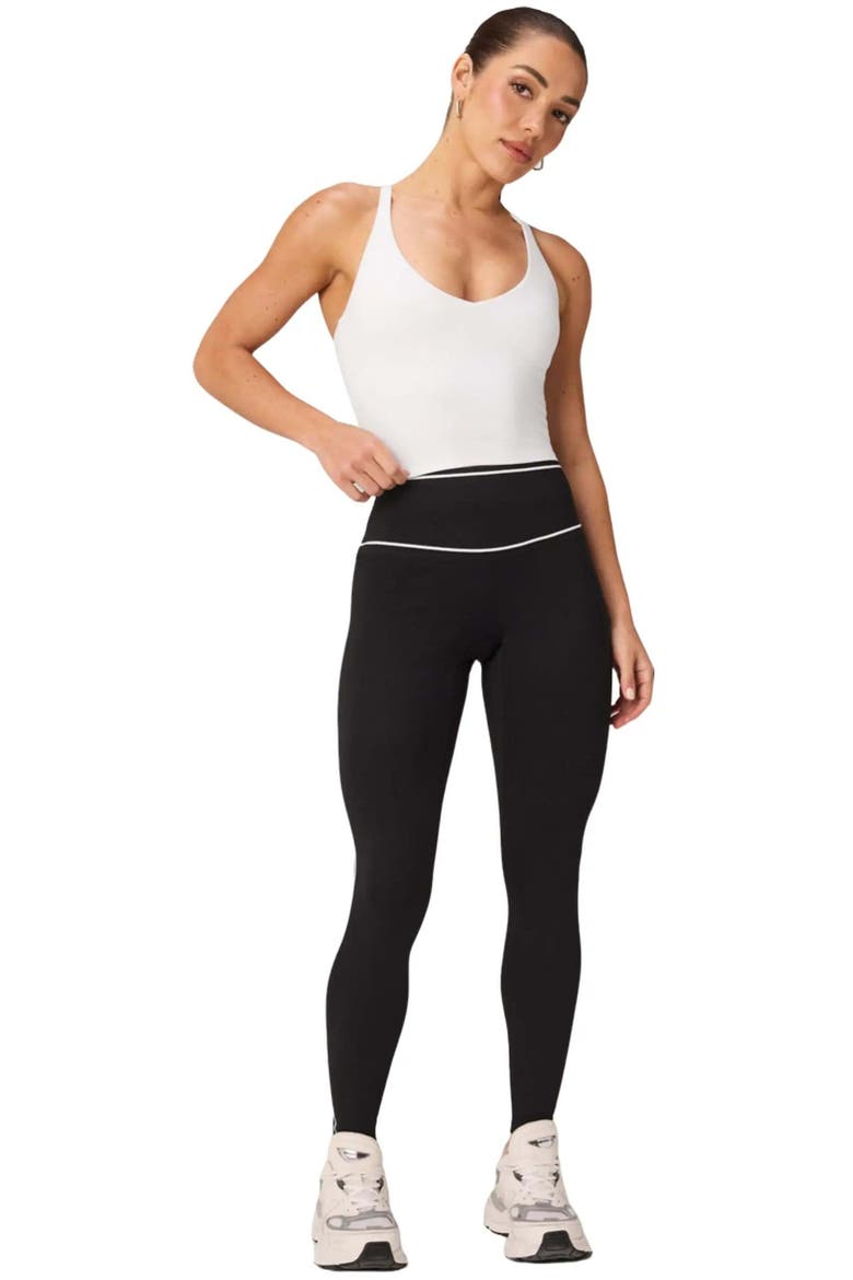 The No-Seam PureLuxe TLC Legging, Alternate, color, Black/Classic White