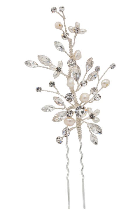 Sabra Freshwater Pearl & Crystal Hair Pin (Nordstrom Exclusive)