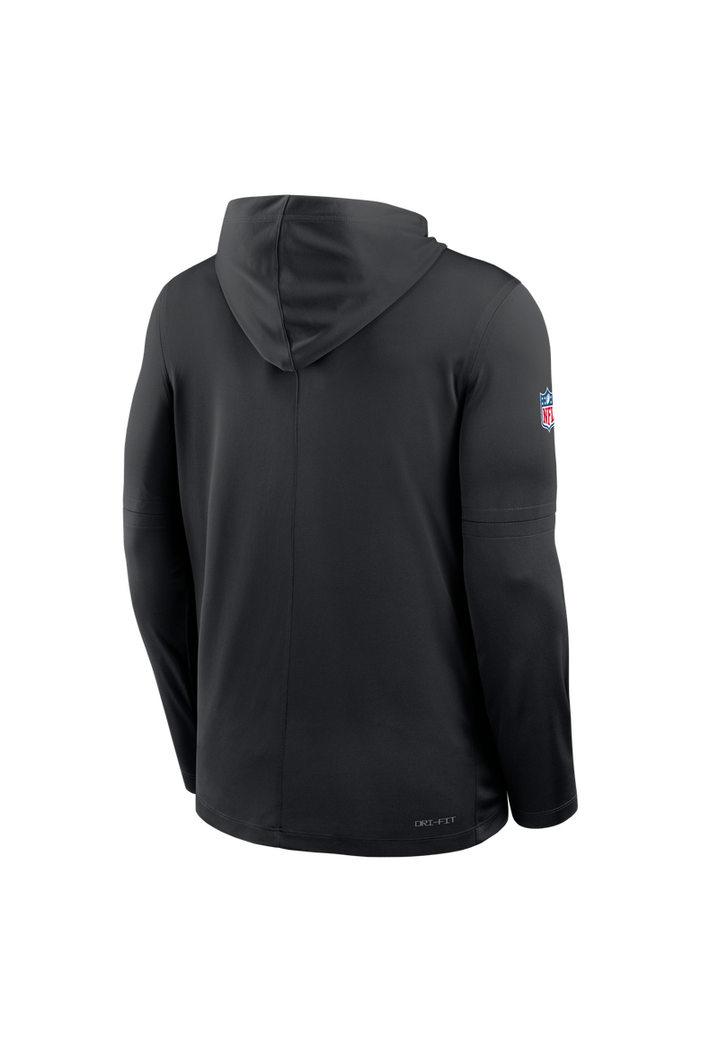 Men's Nike  Black New York Jets Rivalries Collection Sideline Lightweight Hooded Long Sleeve Top, Alternate, color, Black