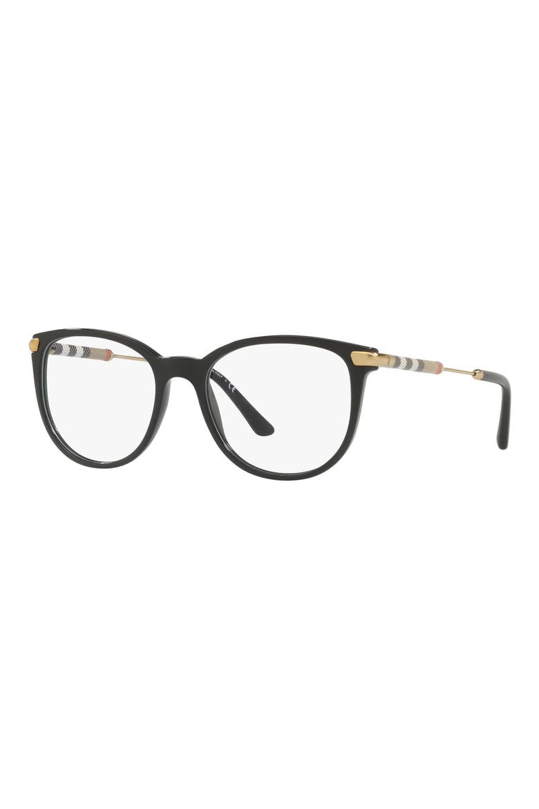 51mm Square Optical Glasses, Alternate, color, BLACK