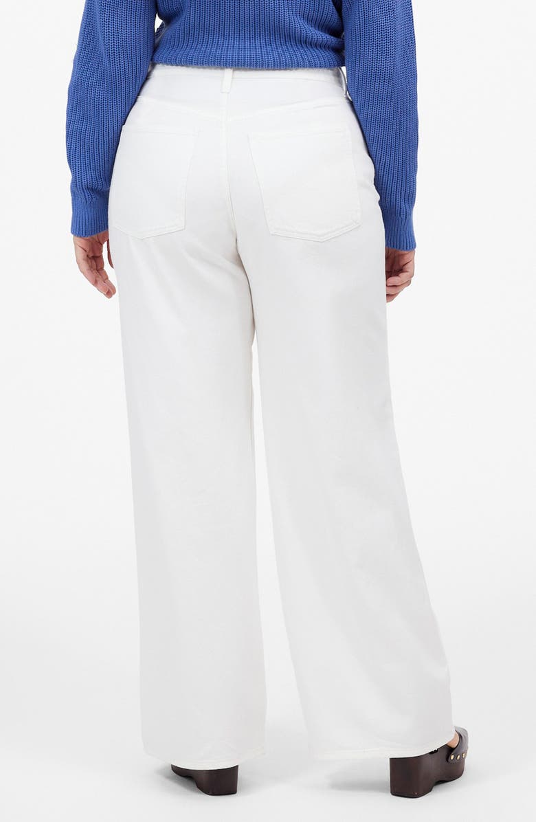 Madewell Airy Denim Superwide Leg Jeans, Alternate, color, Tile White