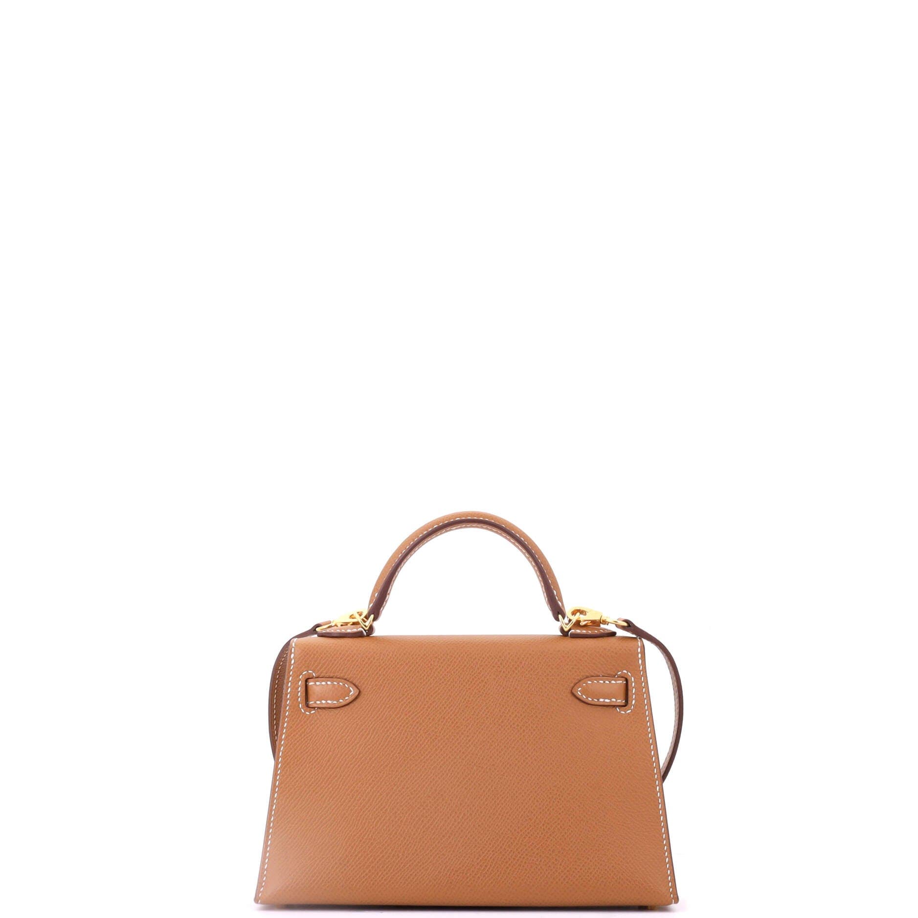 Kelly Mini II Bag Brown Epsom with Gold Hardware 20, Alternate, color, Gold