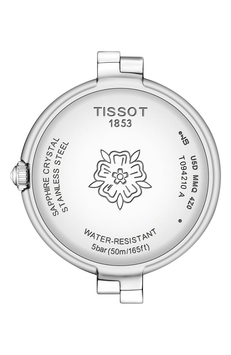 Tissot Flamingo Bracelet Watch, 30mm, Alternate, color, Pink/ Silver
