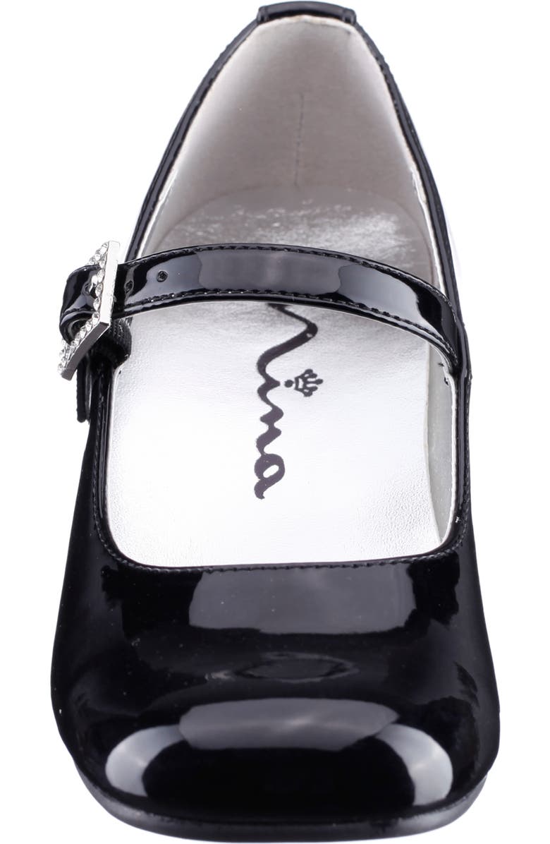 Nina Kids' Mila Mary Jane, Alternate, color, Black Patent