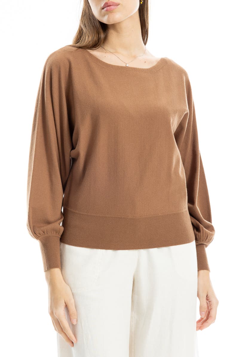 MAX STUDIO Dolman Sleeve Sweater, Alternate, color, Vicuna