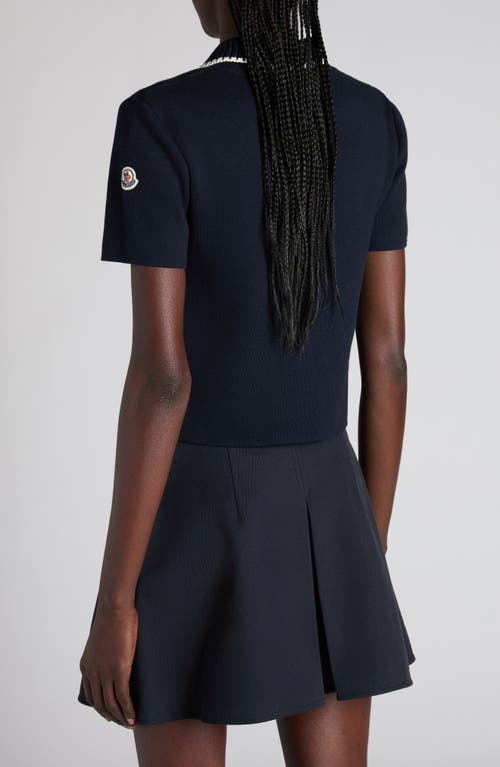 Moncler Knit Collar Cotton Polo