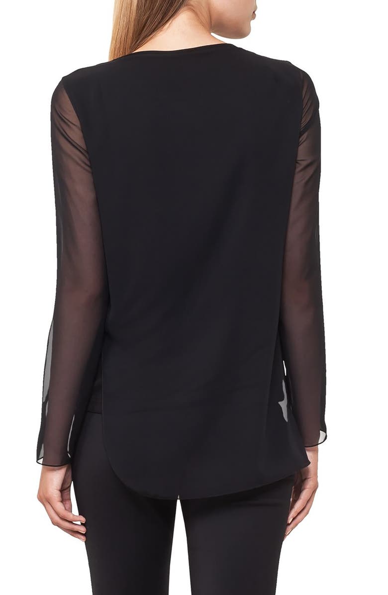Akris punto Sheer Layer Top, Alternate, color,