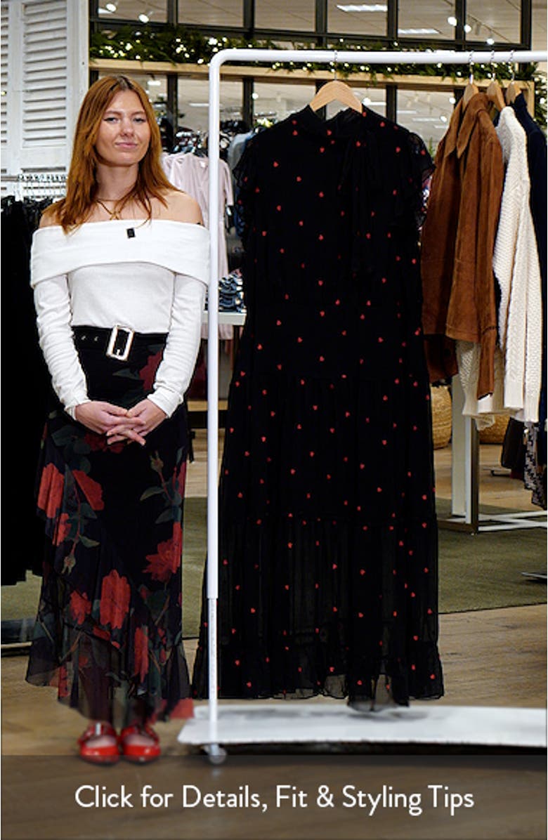 Tie Neck Maxi Dress, sales video thumbnail