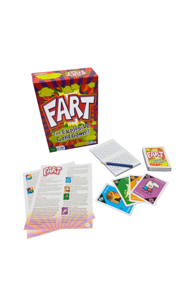Outset Fart The Explosive Card Game, Alternate, color, Multicolored