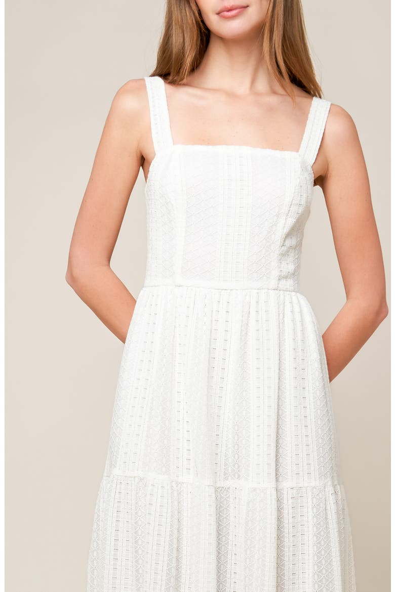 Lace Maxi Dress, Alternate, color, OFF WHITE