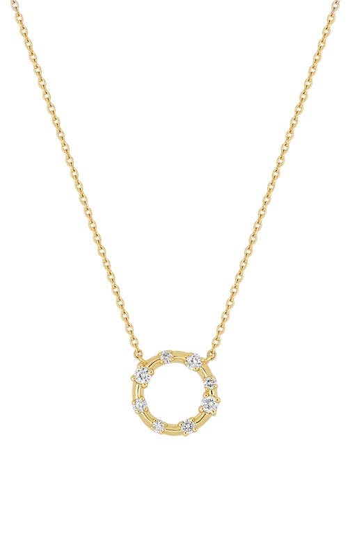 Bony Levy Solstice Diamond Circle Pendant Necklace In Brown
