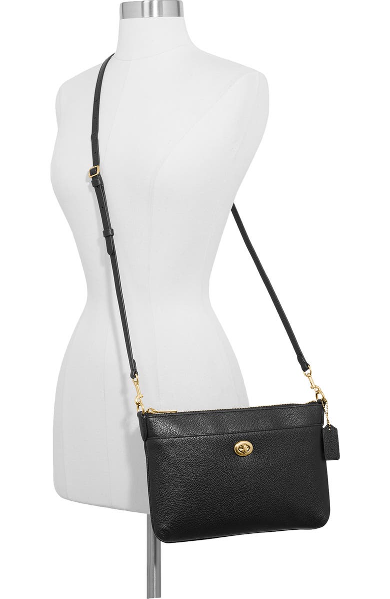 COACH Polly Pebble Leather Crossbody Bag, Alternate, color,