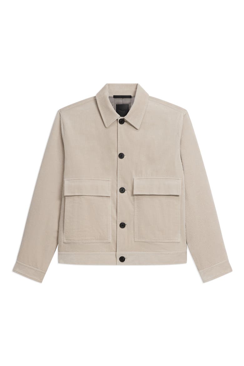 Perfect Corduroy Button-Up Jacket, Alternate, color, ALABASTER