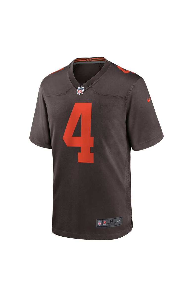 Nike Men's Nike Deshaun Watson Brown Cleveland Browns Alternate Game Jersey, Alternate, color, 
