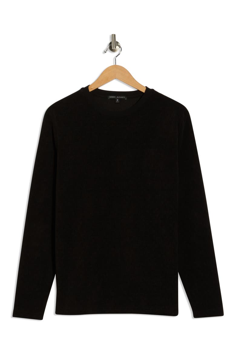Sampson Long Sleeve Knit T-Shirt, Alternate, color, BLACK