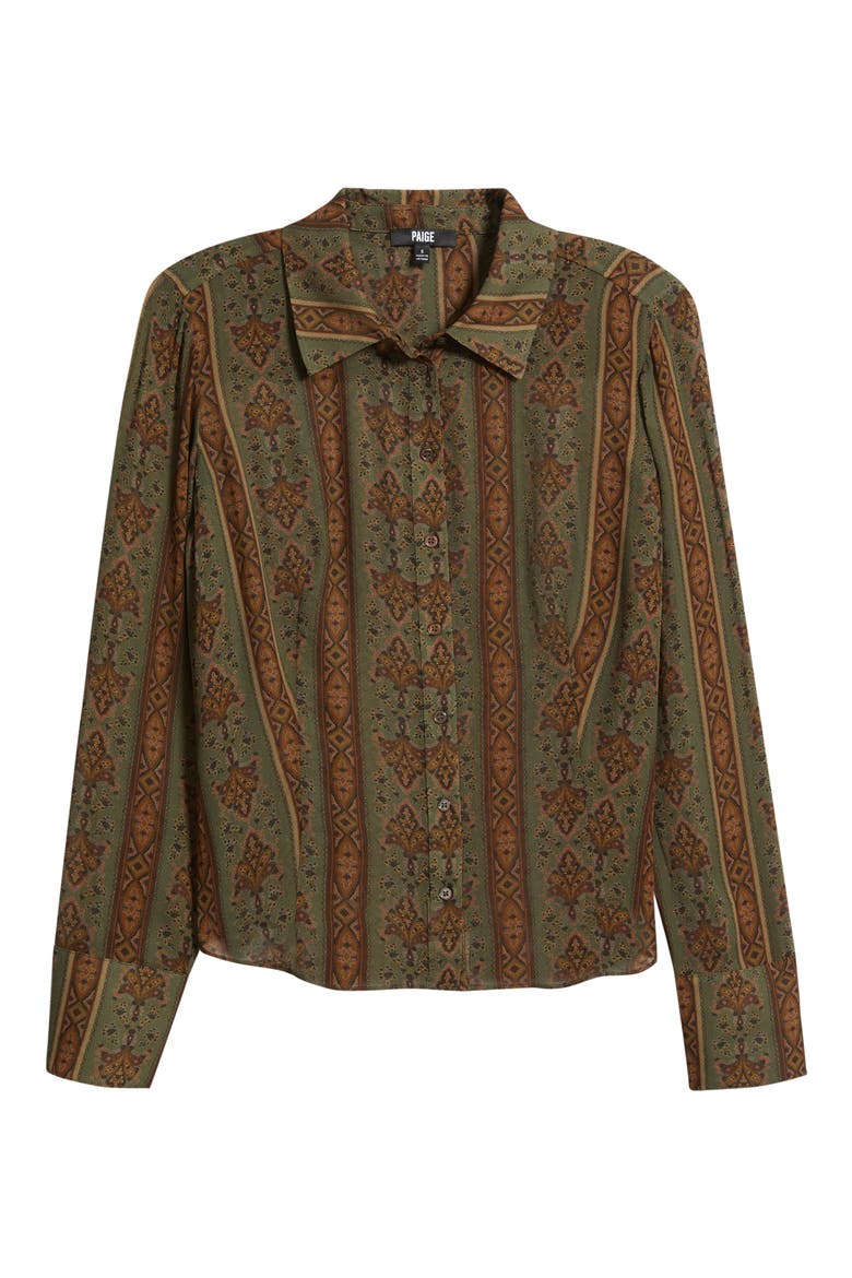 Desano Paisley Button-Up Shirt, Alternate, color, ARMY MULTI
