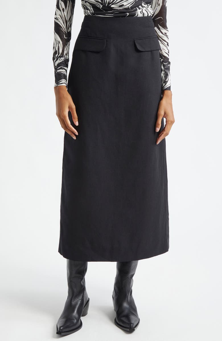 FARM Rio Flap Pocket Midi Skirt, Main, color,