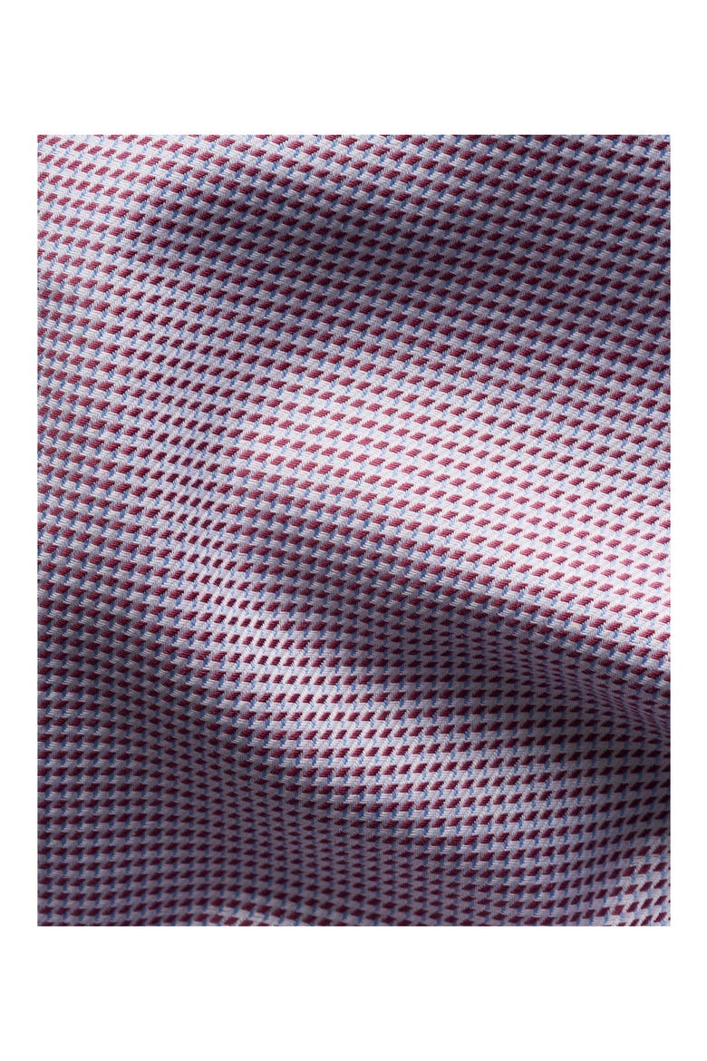Slim Fit Houndstooth Button-Up Shirt, Alternate, color, MEDIUM RED