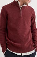 Seasalt Cornwall Reefpoint Lambswool Blend Half-Zip Sweater