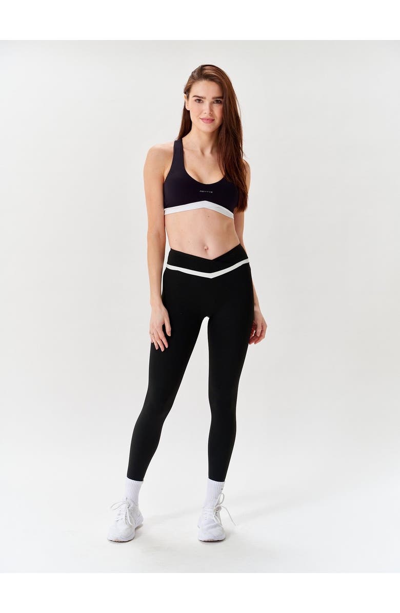 REVYVE ACTIVE Scoop Bra, Alternate, color, Black/White