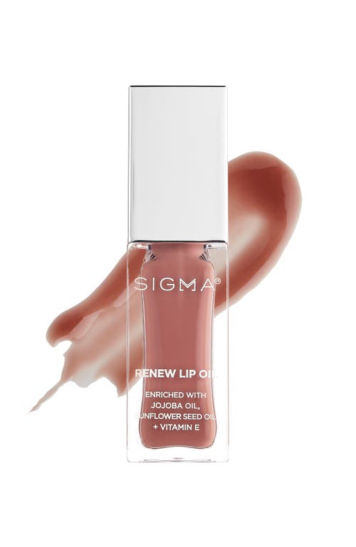 Sigma Beauty Renew Lip Oil in Tint - Neutral Nude at Nordstrom