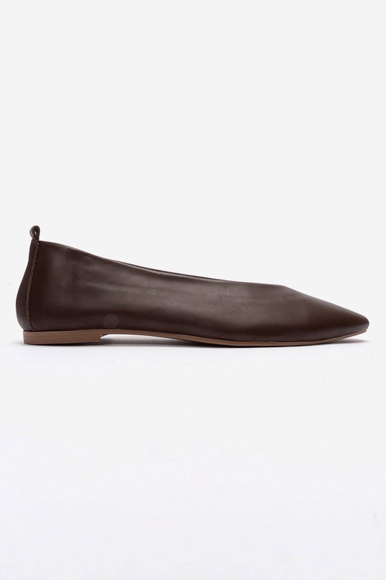 Jenas Leather Ballet Flat, Alternate, color, Brown