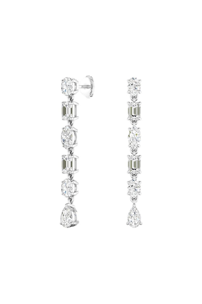 Multi-Shape Lab Diamond Drop in 14K Gold, Alternate, color, White Gold