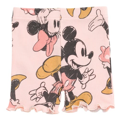 Disney Ribbed T-shirt & Shorts Set In Multi