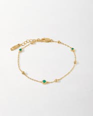 Edge of Ember Globe Station Green Onyx Bracelet