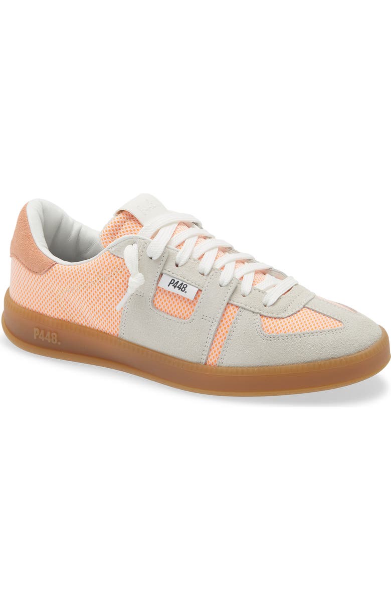 P448 Monza Sneaker, Main, color, White Orange