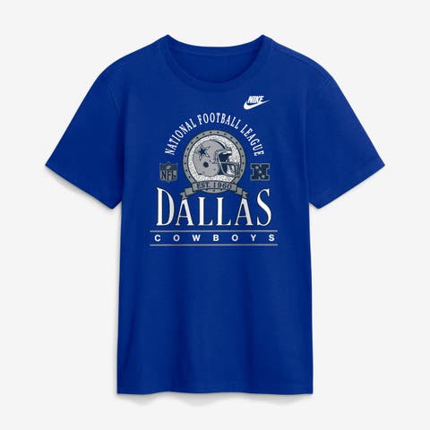 Men's Nike Royal Dallas Cowboys Rewind Team Spirit Essential Cotton T-Shirt
