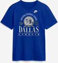 Nike Men's Nike Royal Dallas Cowboys Rewind Team Spirit Essential Cotton T-Shirt