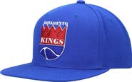 Mitchell & Ness Men's Mitchell & Ness Blue Sacramento Kings Hardwood Classics Team Ground 2.0 Snapback Hat