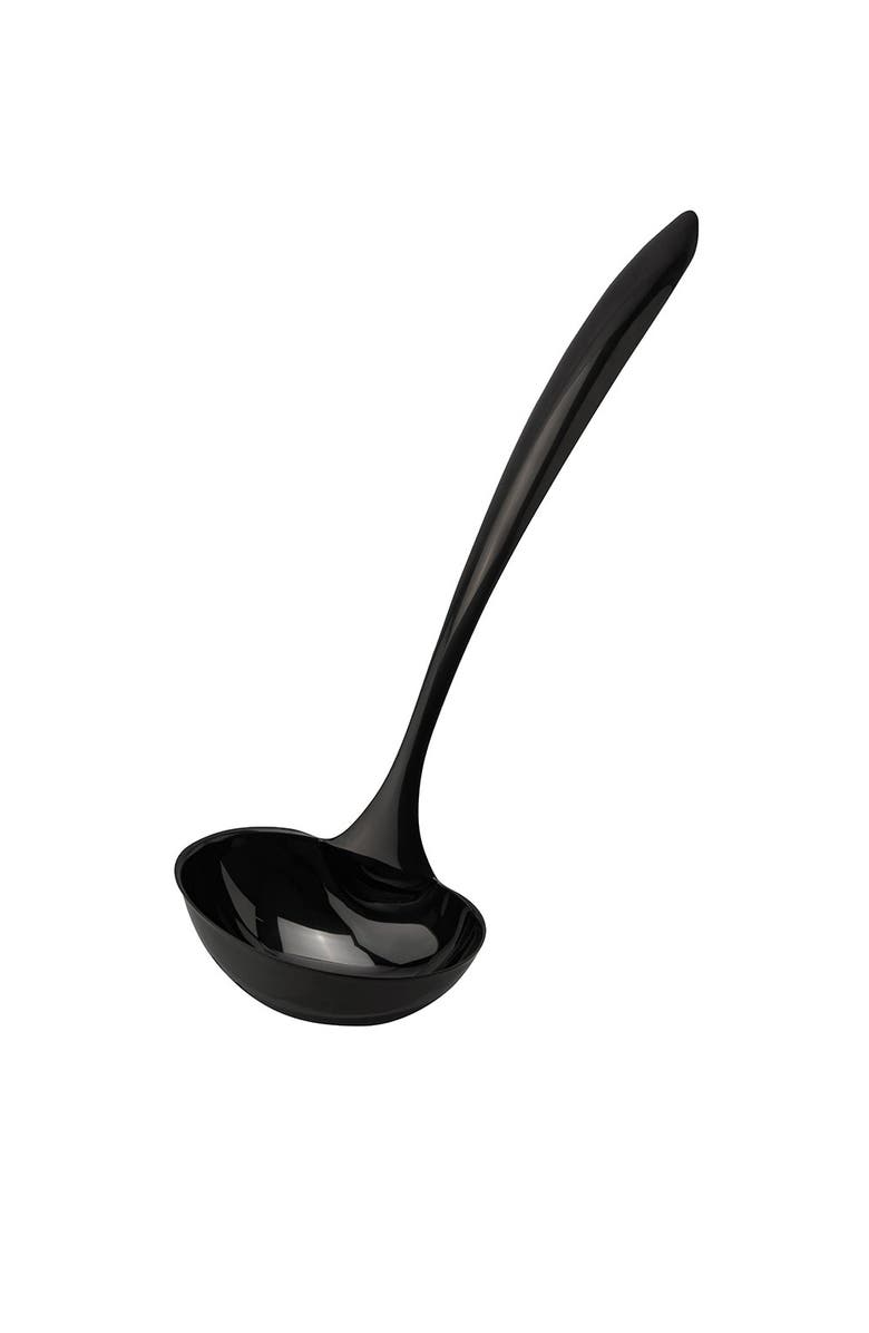 CUISIPRO Black Tempo Noir Mirror Finished Ladle, 14 Inch, Main, color, Black