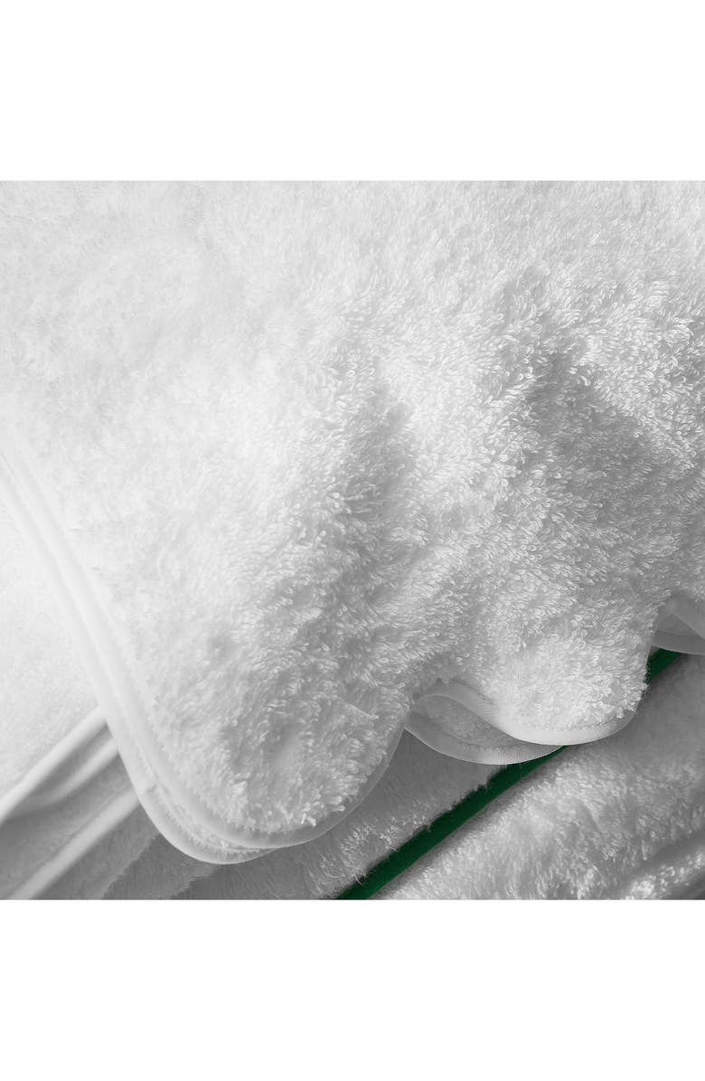 Matouk Cairo Scallop Bath Towel, Alternate, color, White