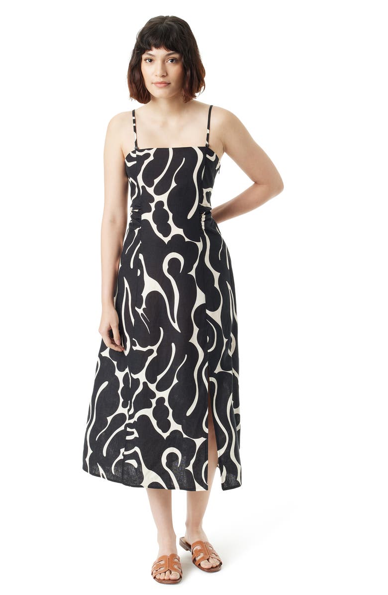 Sam Edelman Merisa Cutout Linen Blend Sundress, Alternate, color,