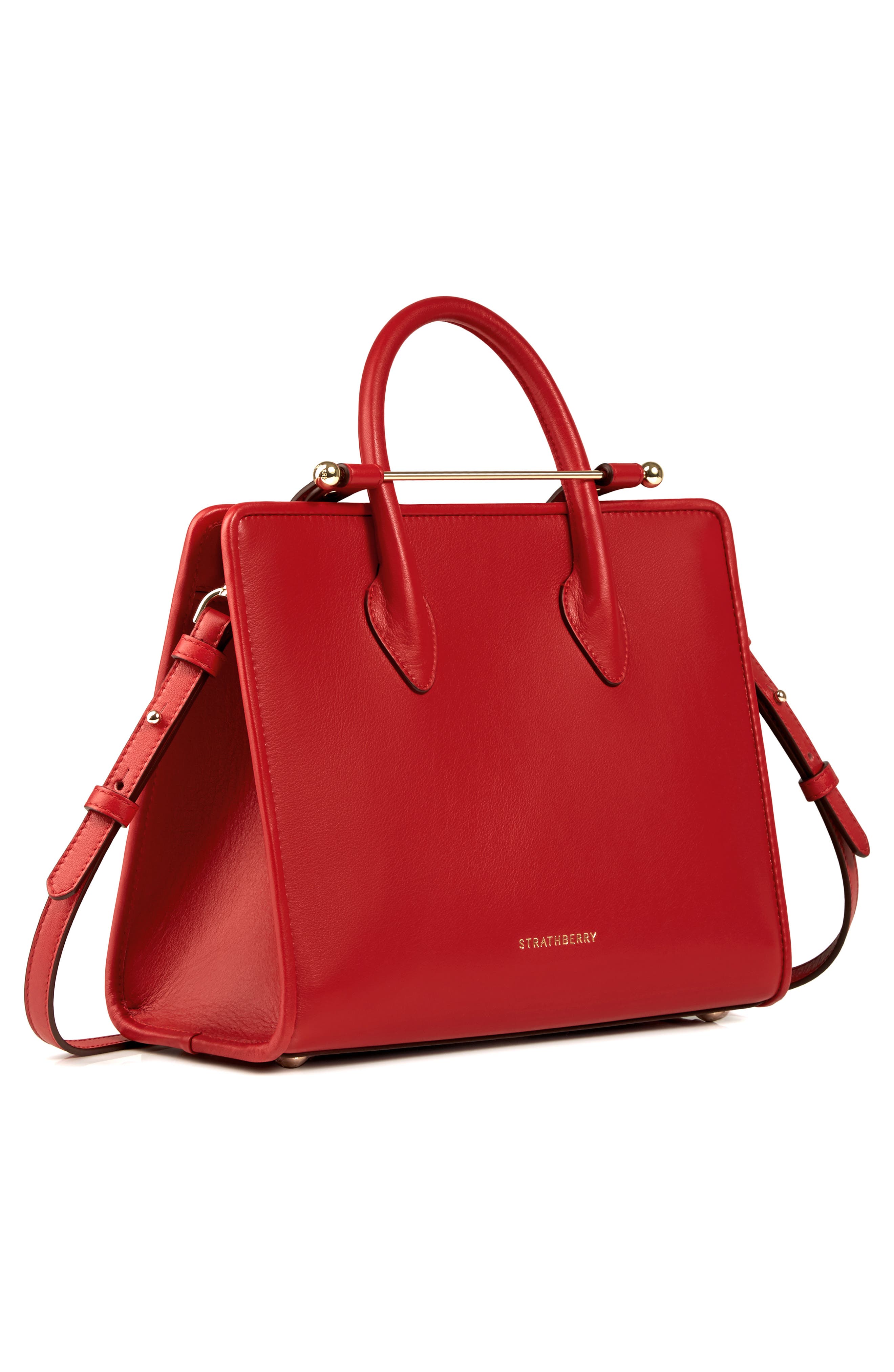 Strathberry Midi Leather Tote, Alternate, color, 